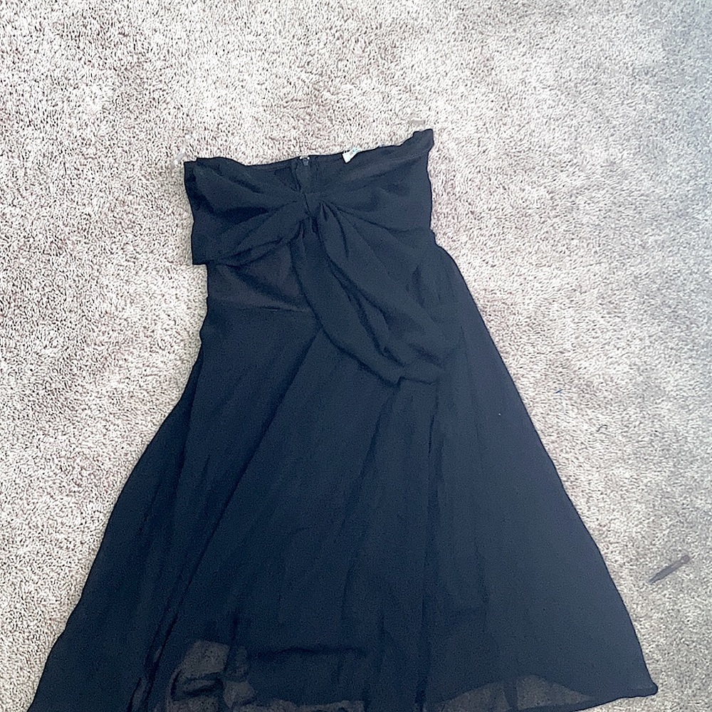 Black, bow tie dress